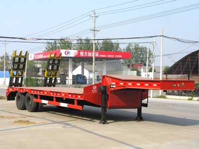 2 axles flat-panel/ flatbed semi-trailer