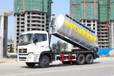 Dongfeng Tianlong lifting type dry-mixed mortar truck