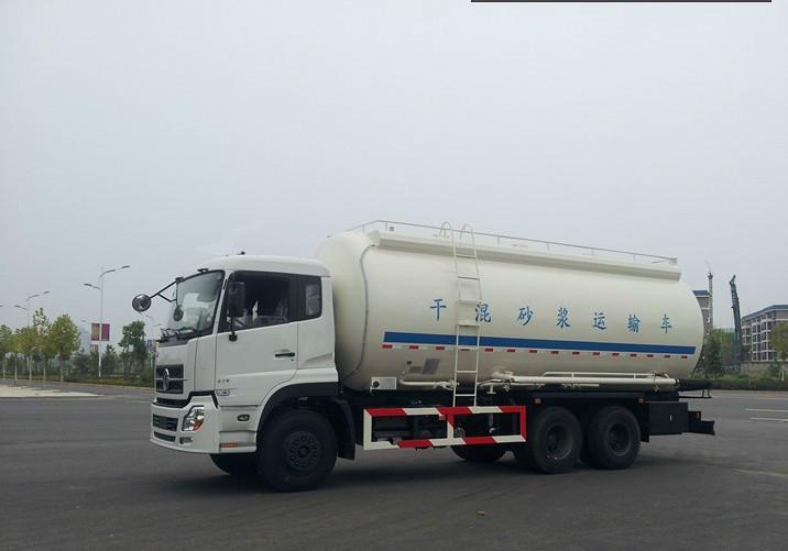 Dongfeng Tianlong horizontal dry-mixed mortar truck