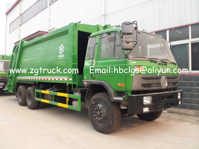 Dongfeng 6x4 compression garbage truck